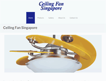 Tablet Screenshot of ceilingfansingapore.com